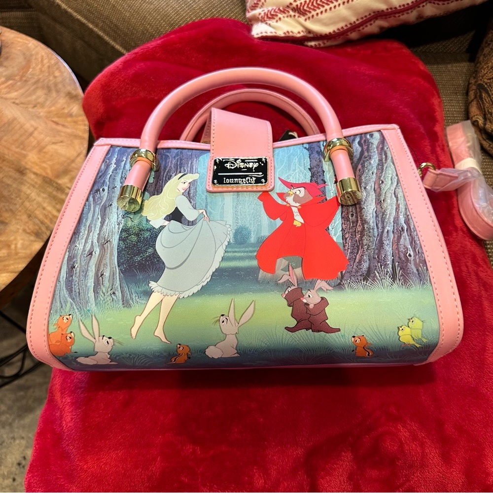 Loungefly Disney Sleeping Beauty Aurora Scenes Series Crossbody Bag NWT